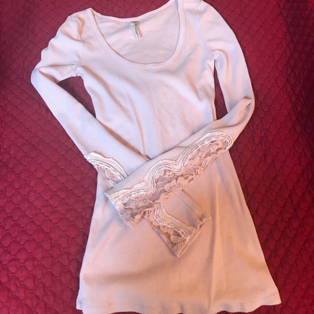 Free people thermal long sleeve shirt