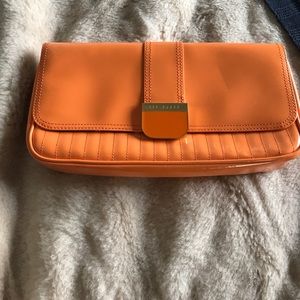PERFECT condition TED BAKER orange clutch