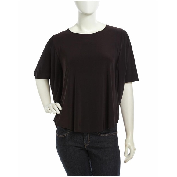 tbagslosangeles Draped Back Batwing Sleeve Top - Picture 1 of 6