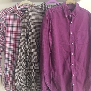 3 Cremieux Button Down Casual Shirts