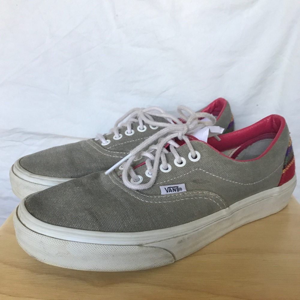 grey and tribal vans