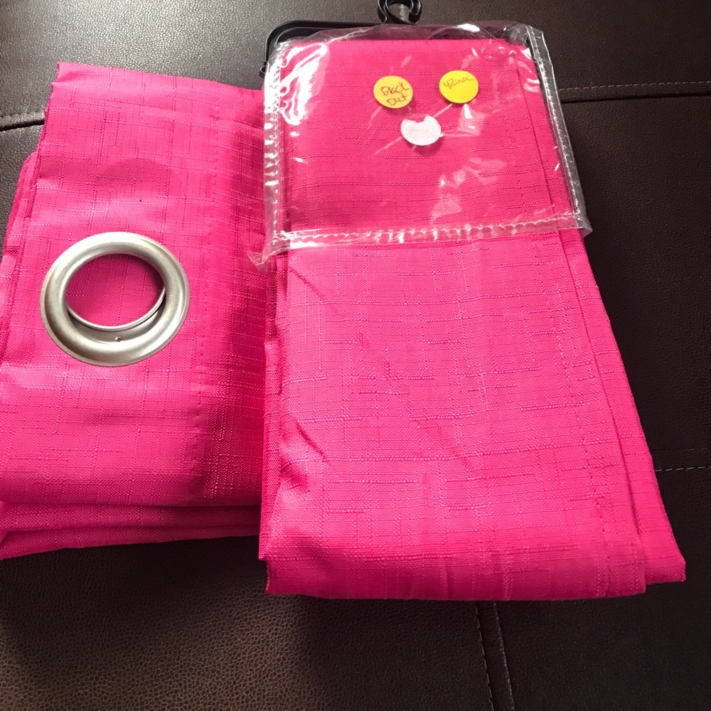 Rasberry/Pink Black-Out Curtains