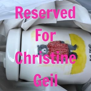 RESERVED for Christine Geil - RD canister