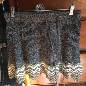 knitted urban outfitters skirt