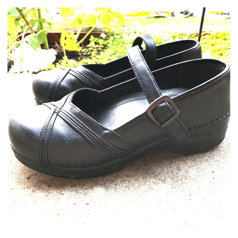 Black Dansko Mary Jane Clogs
