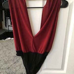 Halter open back one piece