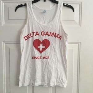 Delta Gamma lifeguard tank top