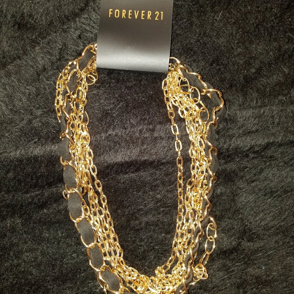 Black and gold necklace