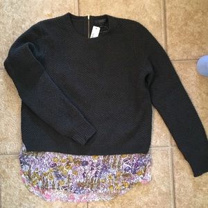 NWT J.Crew sweater with Liberty of London