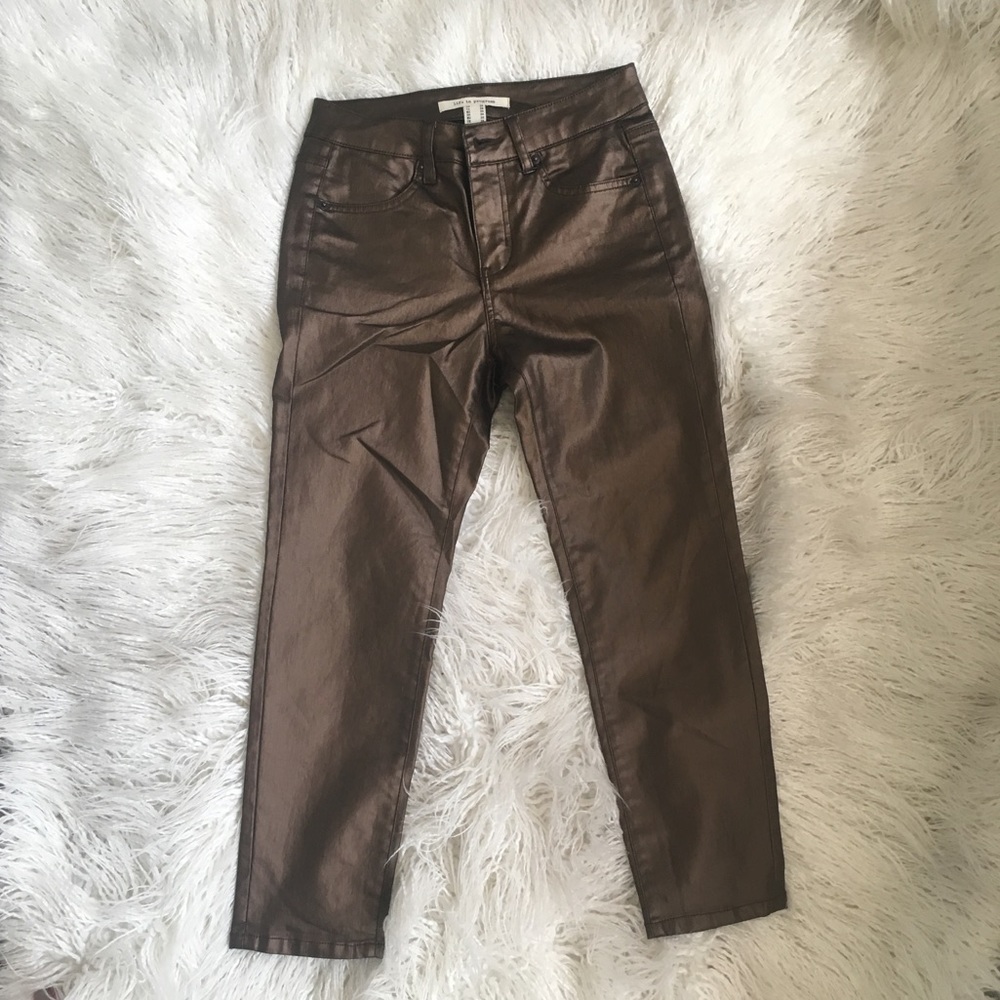 Bronze Shiny Pants (Never Worn | No Tag) Size 24