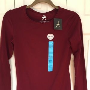 Stretchy Burgundy Long-Sleeve Shirt from PRIMARK
