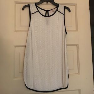 Black and white blouse from the Loft