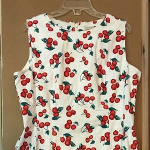 NY&CO Fit and flare cherry dress!
