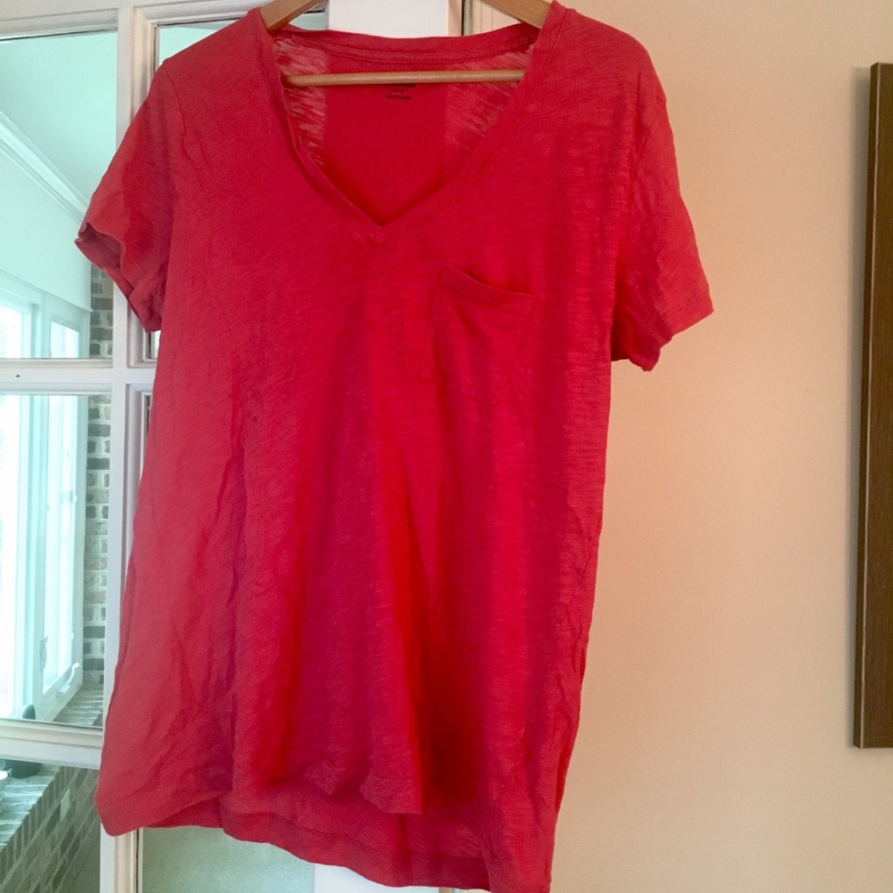 Madewell Coral T-Shirt size small