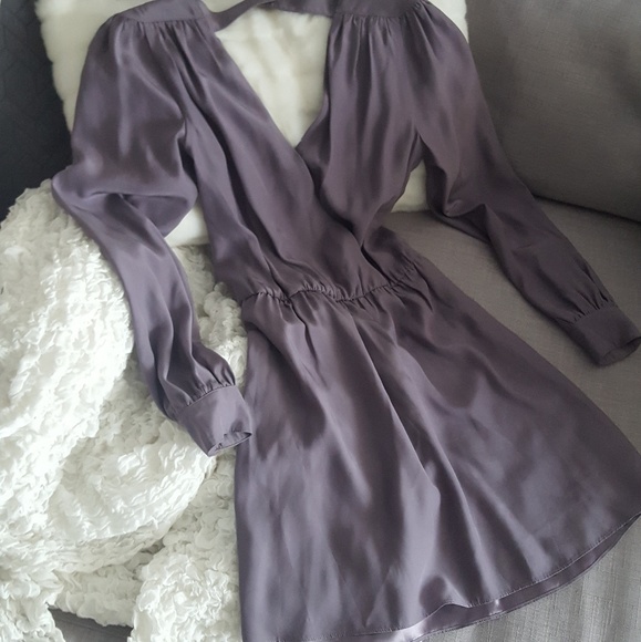 💜 PARKER 100% silk lavender dress - Picture 3 of 5