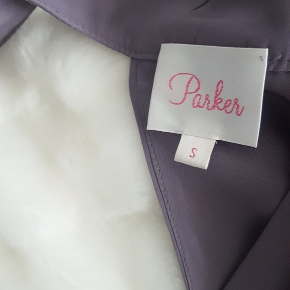 💜 PARKER 100% silk lavender dress - Picture 4 of 5