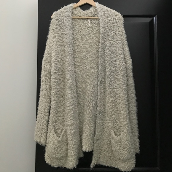 free people fuzzy cardigan