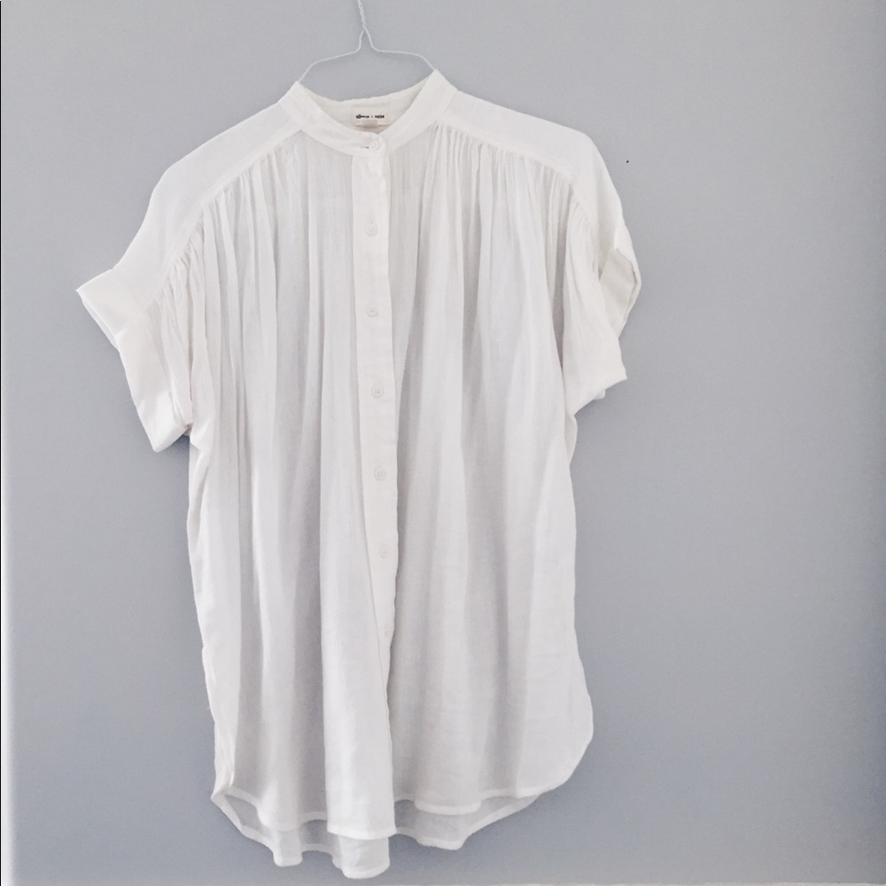 UO Silence + Noise Erin button down top