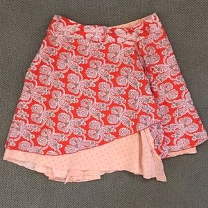 SALE! Free People Orange Asymmetrical Boho Skirt