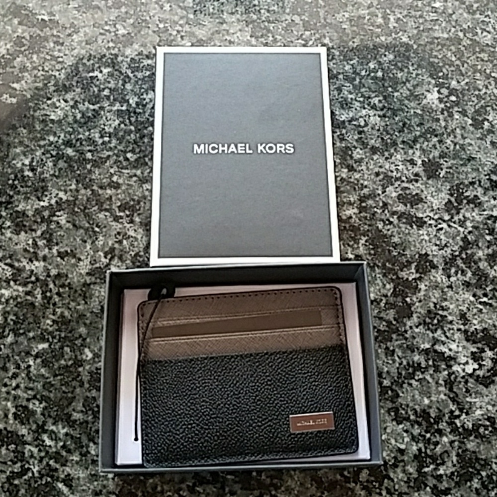 Men's Michael Kors jet set travel card holder Box - Picture 3 of 7