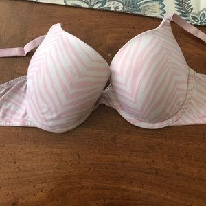 Pink Victoria secret bra.