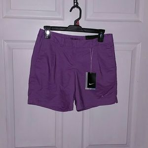 Nike purple golf shorts