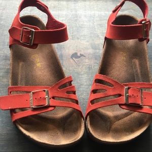 Birkenstock Red Rio Sandal