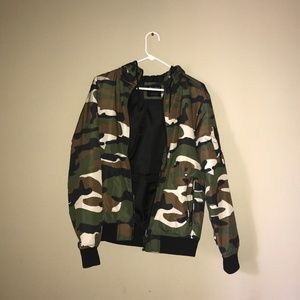 Bershka Camouflage Jacket