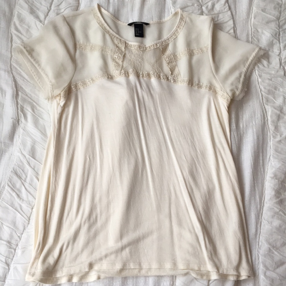Cream H&M top