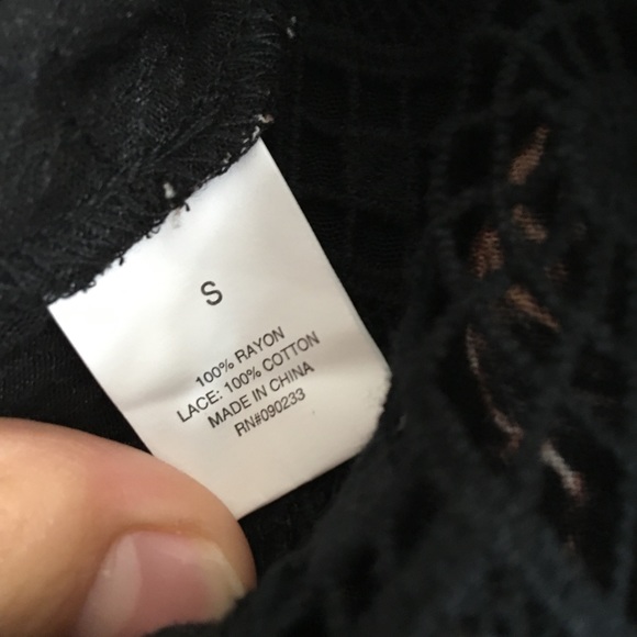 Kendall and Kylie - Black Floral High Neck Top - Picture 3 of 4