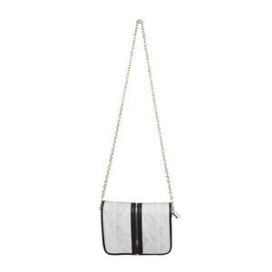 Unbranded gold chain white cut out Cross Body bag