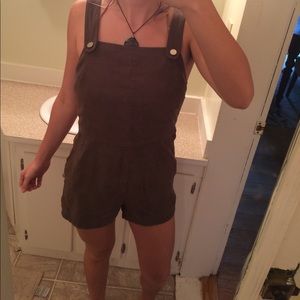 top shop suede romper