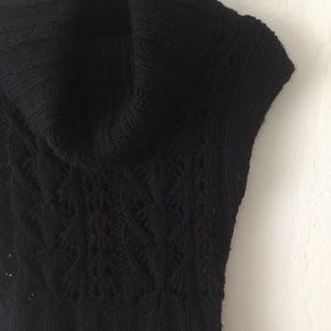bebe - Knit cowl neck sleeveless sweater vest, S