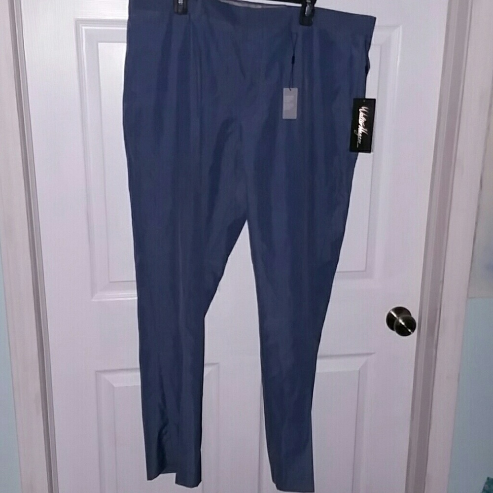 Blue comfort waist pants