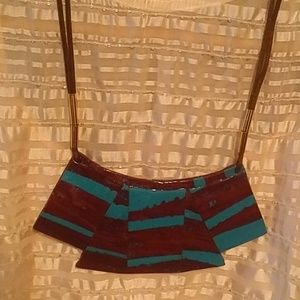 Beautiful handmade necklace in plastic