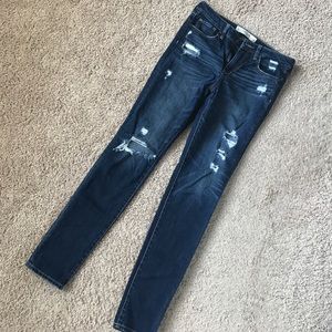 Abercrombie & Fitch destroyed denim jeans
