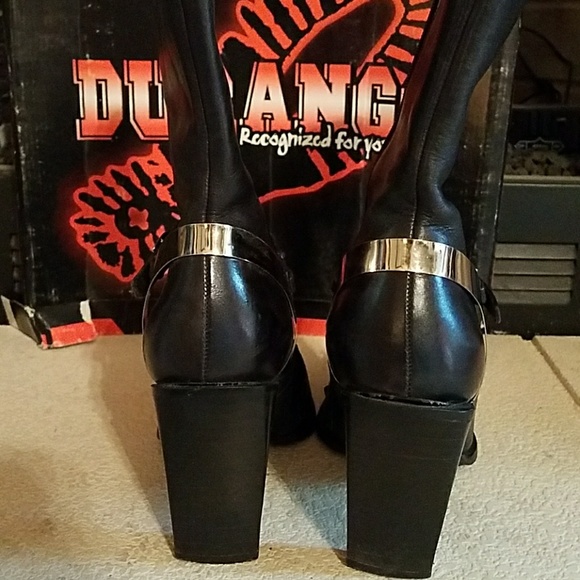 VINTAGE Durango Sz 6 blk,soft leather 8" tall heel - Picture 3 of 6