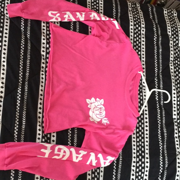 Rue 21 pink crop top - Picture 3 of 5