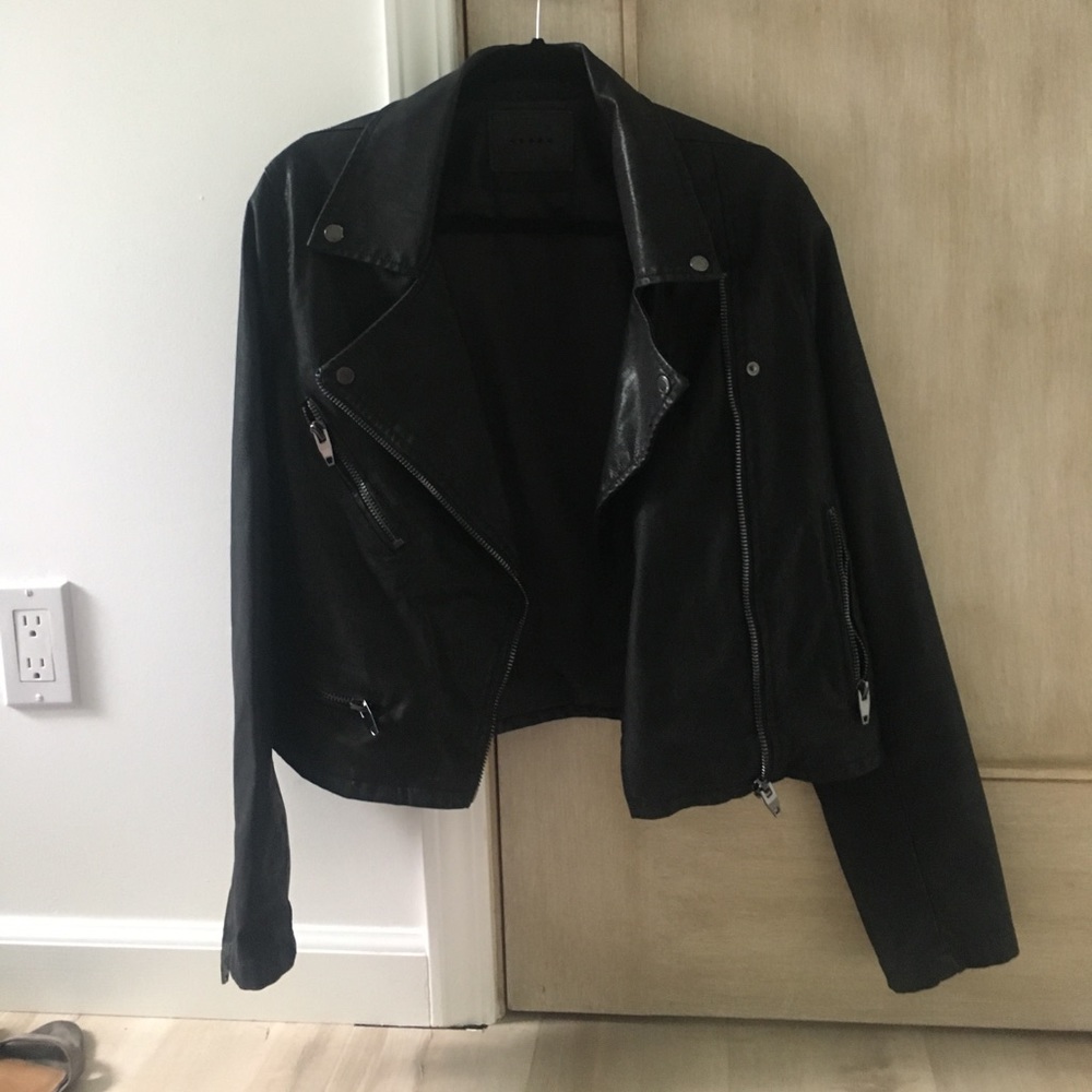 Faux leather Moto Jacket Blank NYC