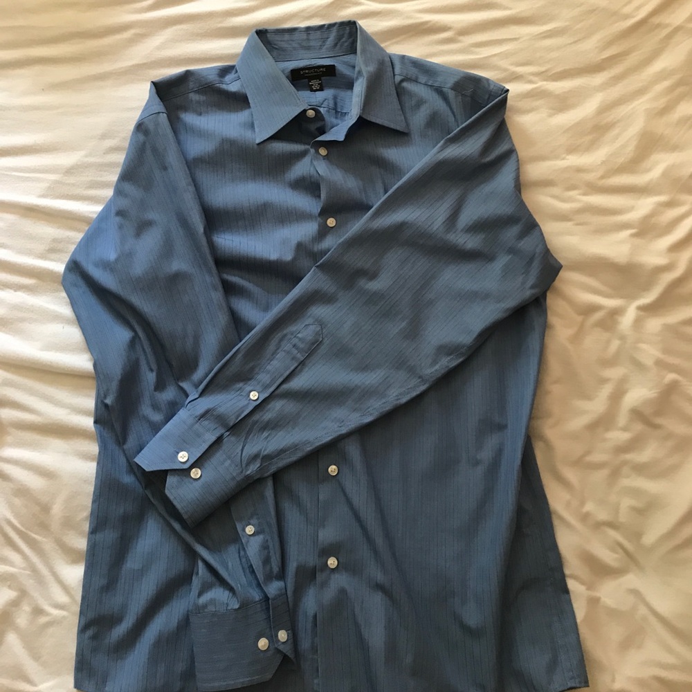 Structure modern fit long-sleeved shirt