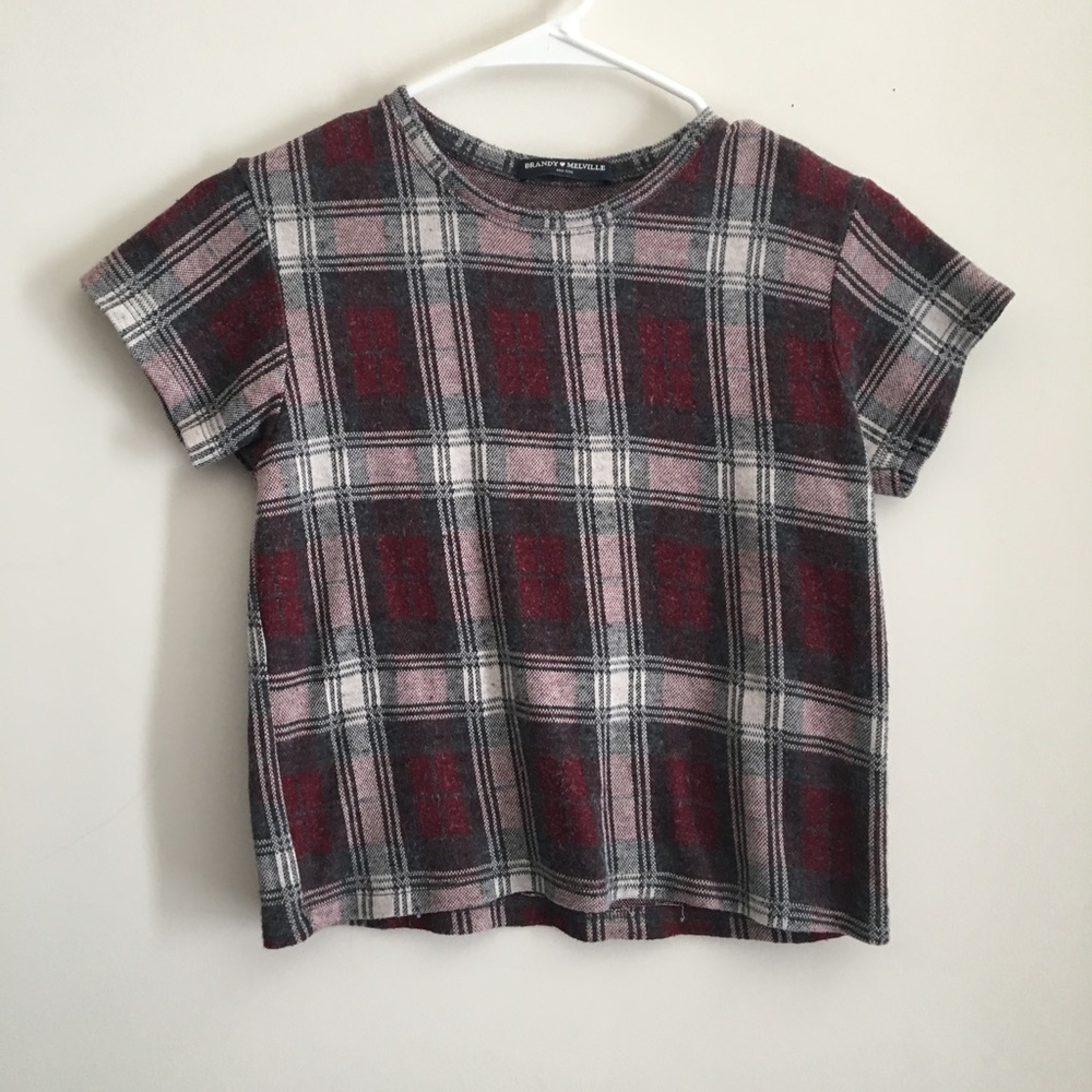 Brandy Melville - Plaid Crop Top