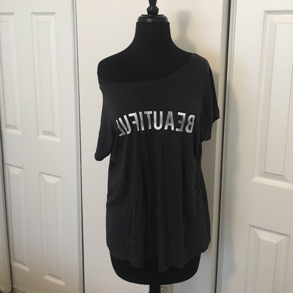 BACKWARDS/ SELFIE 'BEAUTIFUL' TEE 🖤
