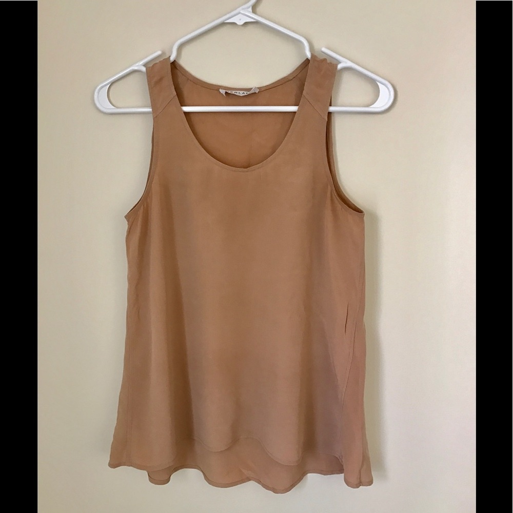 ON HOLD: Everlane tan silk tank