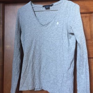 Grey long sleeve shirt