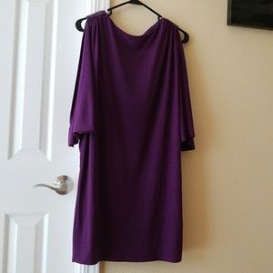 Purple dress w/slit in the arm