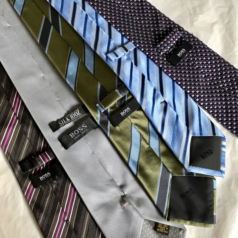 Assorted Hugo Boss Ties - 5 Ties Total!!