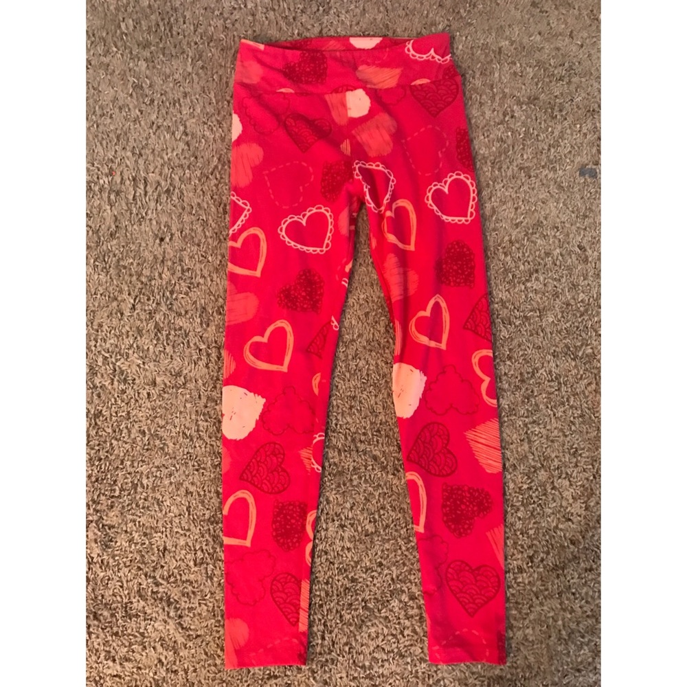 OS LuLaRoe Heart Leggings