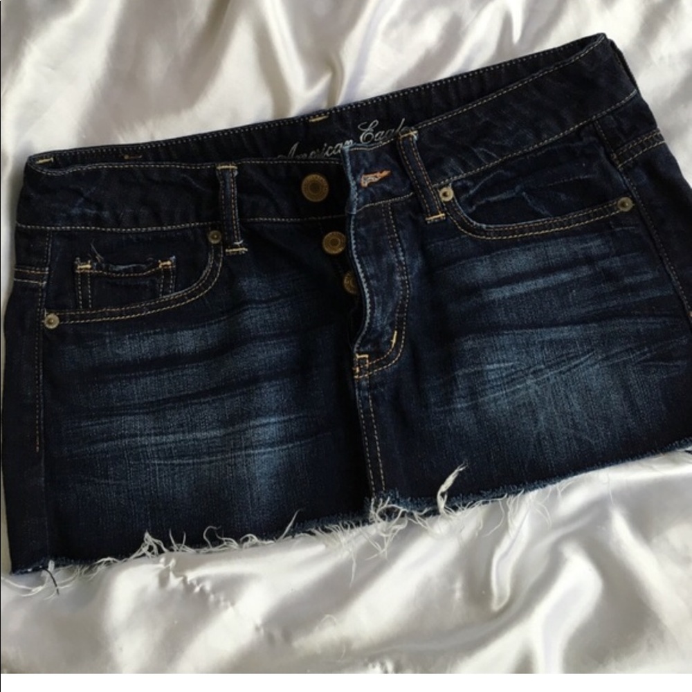 Dark Denim Mini Skirt