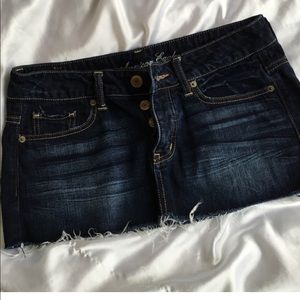 Dark Denim Mini Skirt