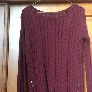 Burgundy American Eagle Sweater